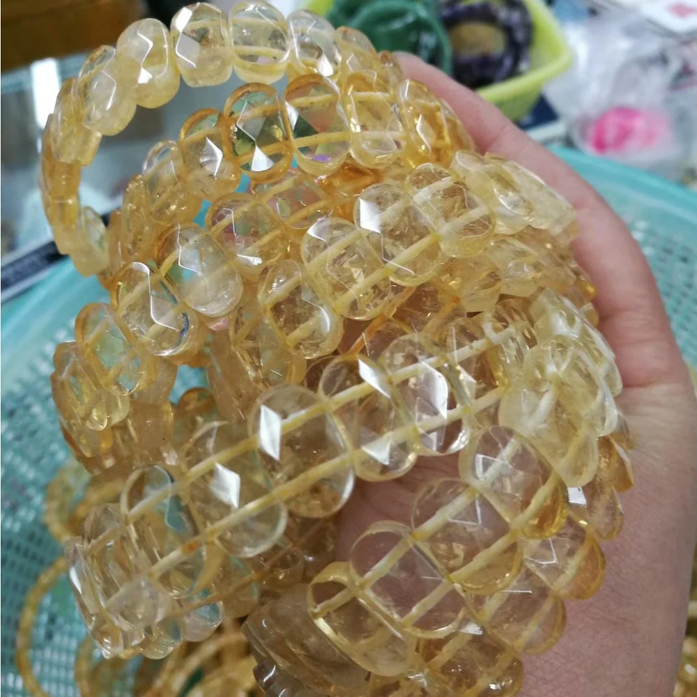 

natural citrines stone beads bracelet natural GEM stone bracelet DIY jewelry bracelet for woman wholesale !