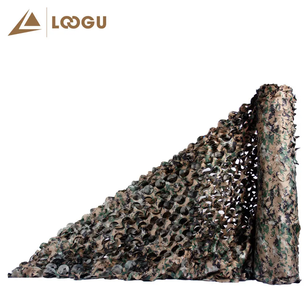 Военная камуфляжная сетка LOOGU E 5 м * 1 для использования в лесу без завязывания