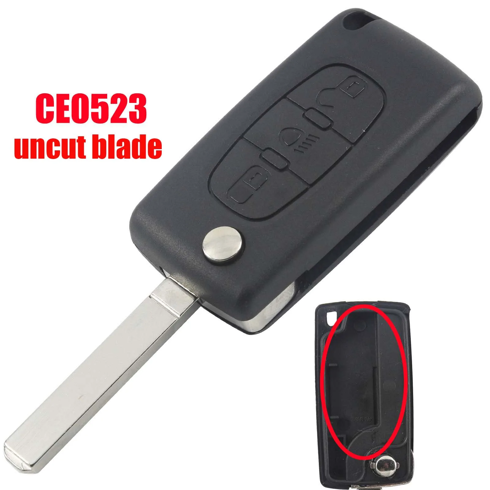 2B light CE523 VA2 Jingyuqin ключи чехол в виде ракушки для peugeot 307 407 308 607 для Citroen C2 C3 C4 C5 C6 C8 XSARA пика CE523 HU83 CE536 VA2 - Цвет: 2B light CE523 VA2