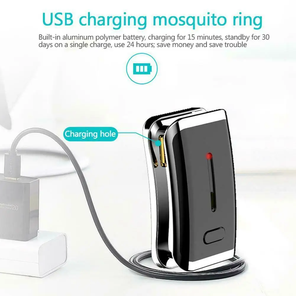 Портативный репеллент от комаров ультразвуковой отпугиватель насекомых с двумя