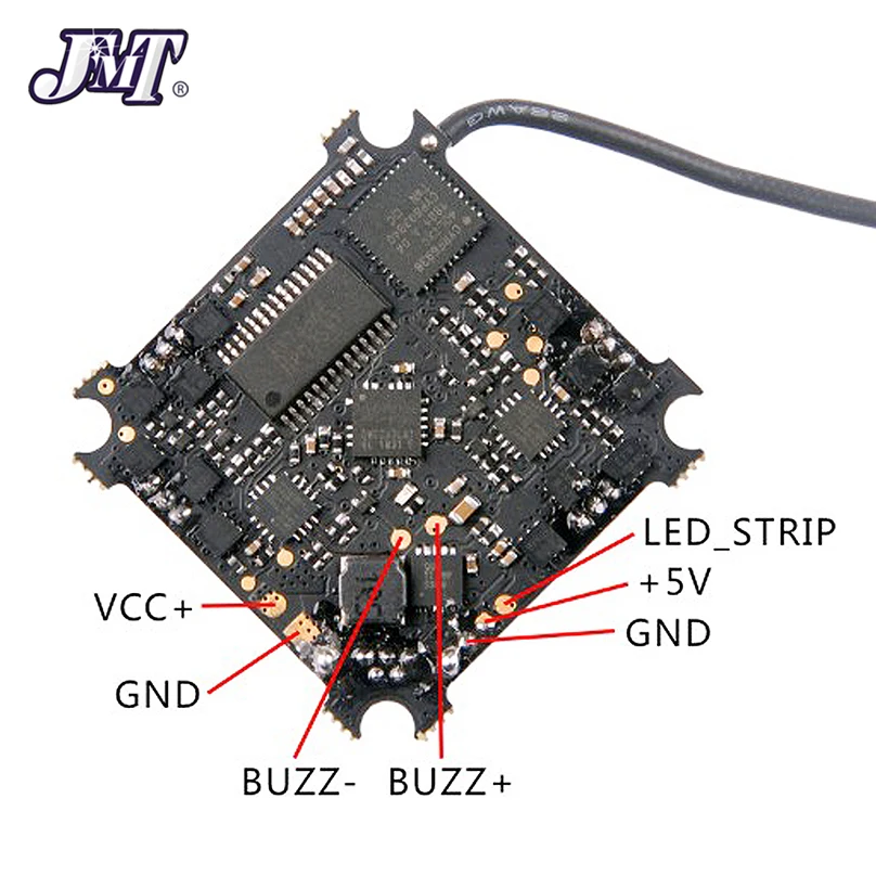 JMT Happymodel Mobula7 Crazybee F4 PRO Контроллер полета 1-2S совместимый, Flysky/Frsky приемник для 2S бесщеточный крошечный BWhoop