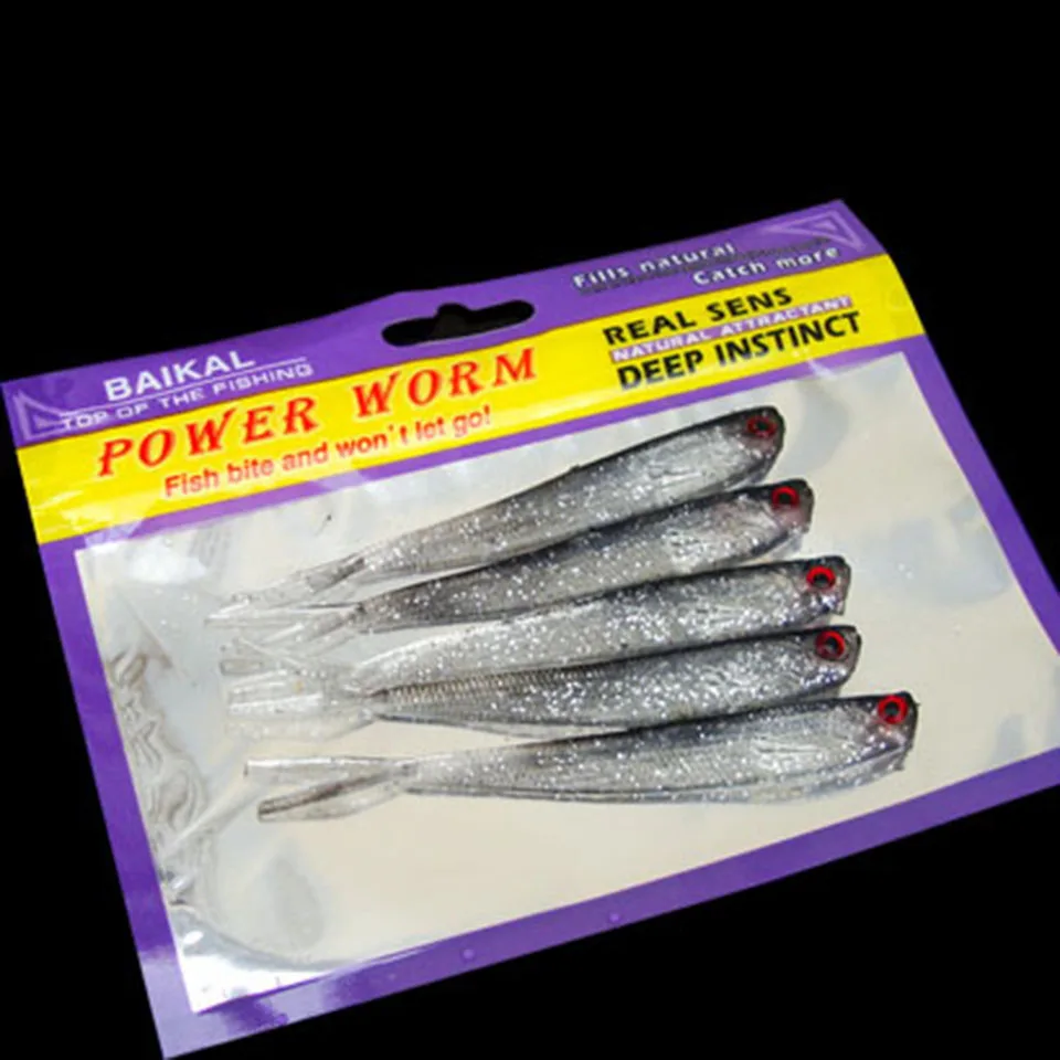 5 шт./пакет мягкий силиконовый яркие мягкие приманки Лоуч грязи для рыбалки