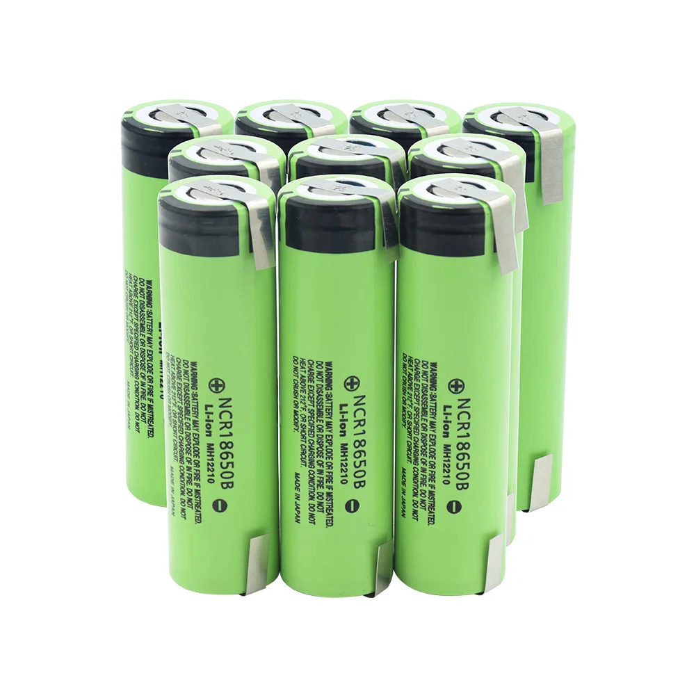 10 PCS POSTHUMAN высокого стока 20A 3400mAh NCR 18650B аккумуляторная батарея с DIY никелевые вкладки - Цвет: 10 PCS