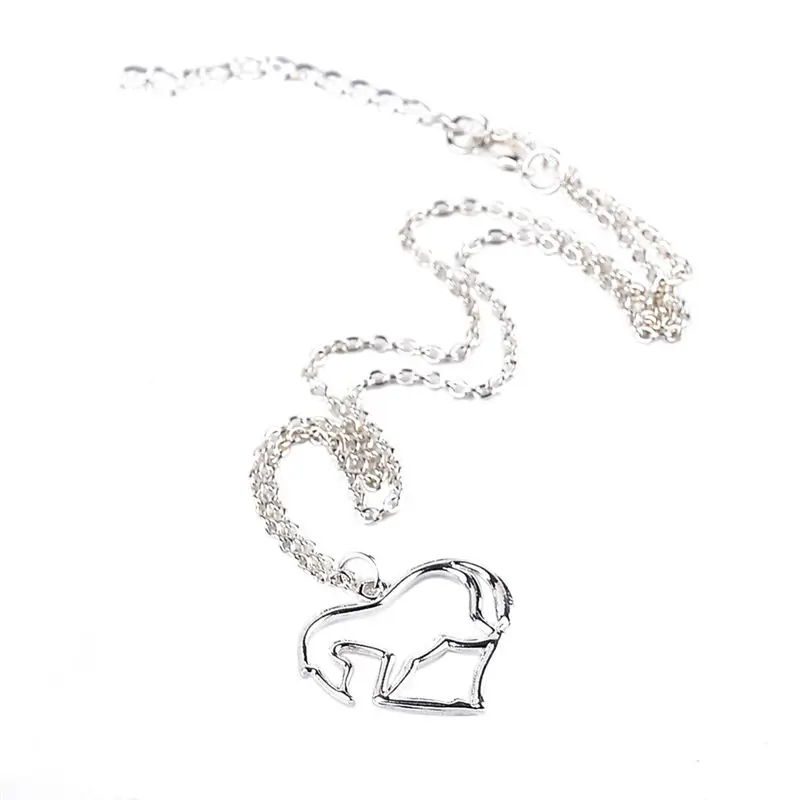 Бижутерия подвеска в виде лошади ожерелье новая мода подвески для женщин Collier Femme