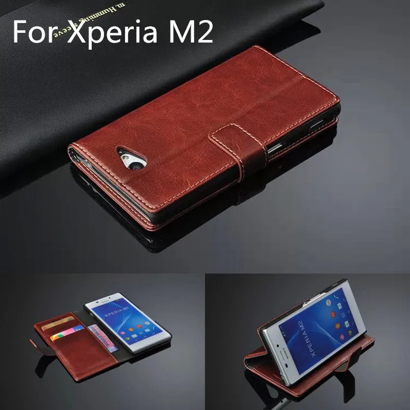 Чехол с отделением для карт M2 чехол Sony Xperia s50h D2305 D2303 кожаный телефона