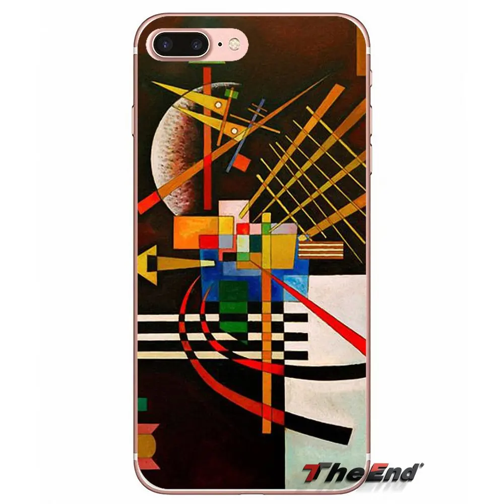Василий Кандинский абстрактный художественный мягкий чехол для iPhone X 4 4S 5 5C SE 6 6S 7 8