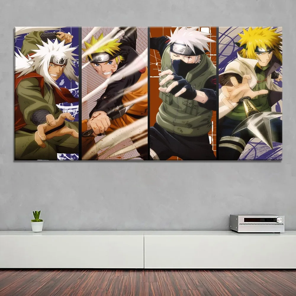 Современные декоративные стены для дома 1 панель Наруто Shippuden плакат