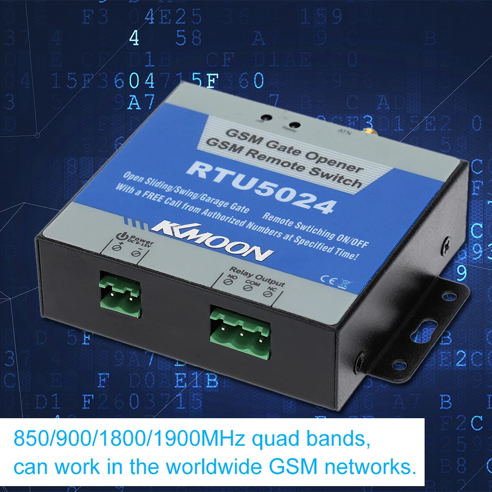 KKmoon®GSM Открыватель дверных ворот бесплатный вызов SMS команды поддержка 850/900/1800/1900
