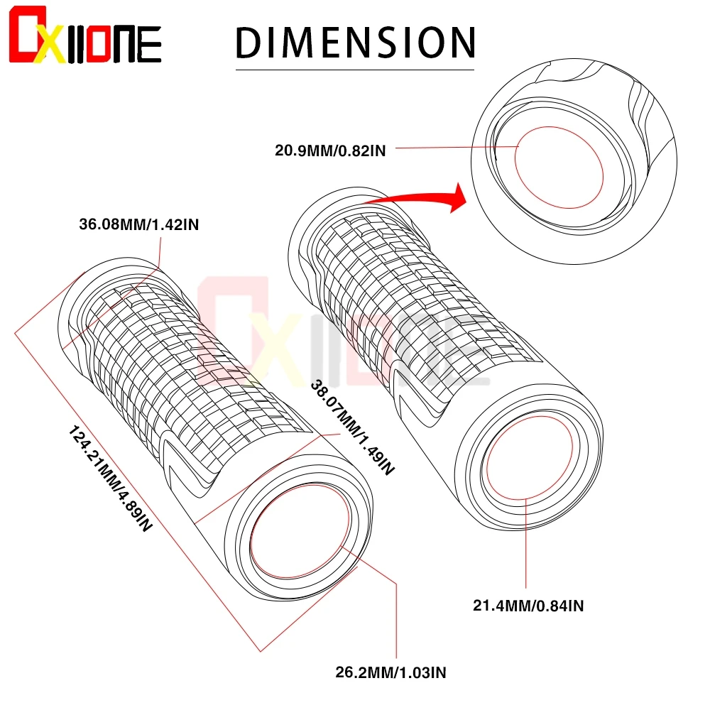 Резиновая рукоятка для руля ручки мотоцикла алюминиевые Мотоциклетные