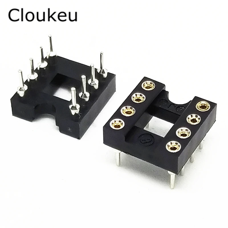 10 шт. круглые отверстия IC встроенные розетки 8 контактный DIP АДАПТЕР|socket union|adaptor