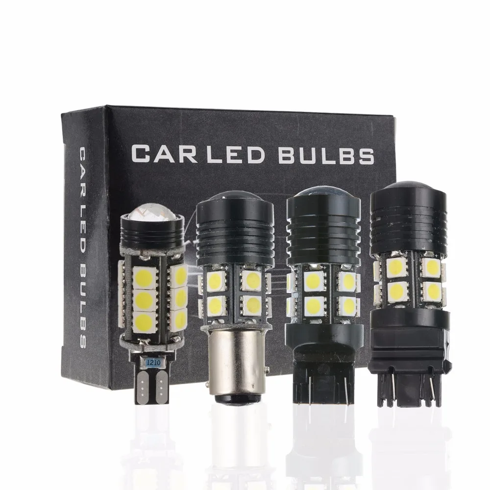 2 шт. T15 1156 1157 T20 T25 12smd ВОДИТЬ Автомобиль Включите Signa стоп супер яркий белый 6000 К сигнальные лампы
