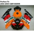 Набор обтекателей кузова мотоцикла для Honda CBR1000RR 04 05 оранжевые черные обтекатели комплект CBR 1000RR 2004 2005 CY02