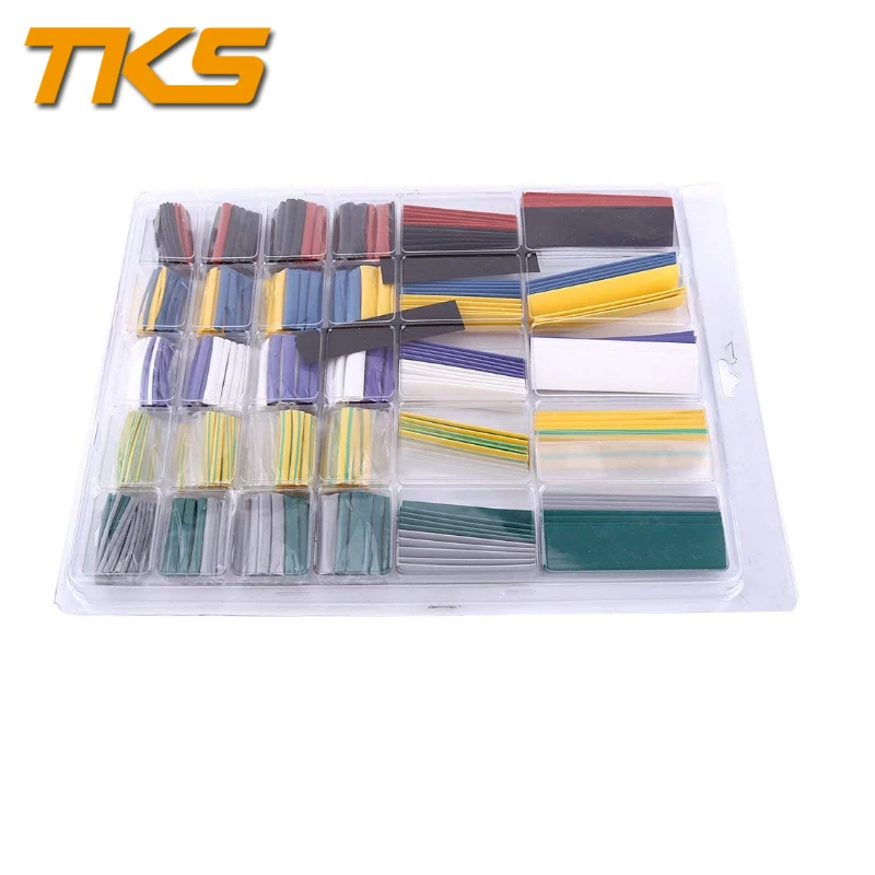 500pcs 2:1 Heat Shrink Tube 10 Colors 6 Sizes Sleeves Wrap Car Electrical Cable Wire Kit Set | Обустройство дома