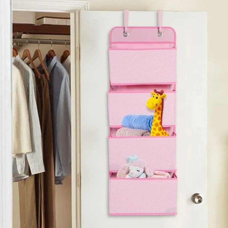 

4 Tiers Home Door Organiser Hook Unit Shoes Pockets Hanging Bag