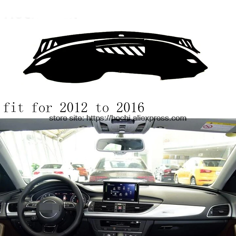 Двухслойный коврик для приборной панели автомобиля Audi A6 A6L 2005 2016 из силикагеля