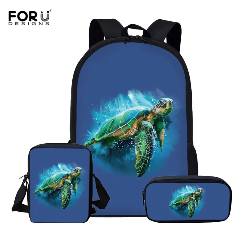 L5240CEK FORUDESIGNS морские черепахи детские школьные рюкзаки для девочек подростков детский школьный рюкзак школьные сумки рюкзак mochila infantil - Цвет: L5240CEK