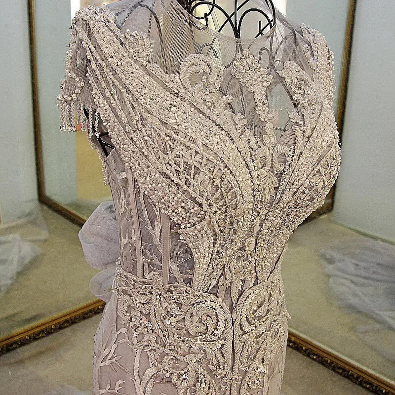 Женское вечернее платье-русалка без рукавов роскошное платье со шлейфом и