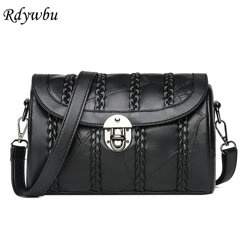 

Женская плетеная сумка-мессенджер Rdywbu, из натуральной овечьей кожи, в стиле пэчворк, 2019