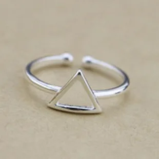 Женское кольцо из серебра 925 пробы с треугольником|ring box jewelry|ring stand jewelryjewelry skull |