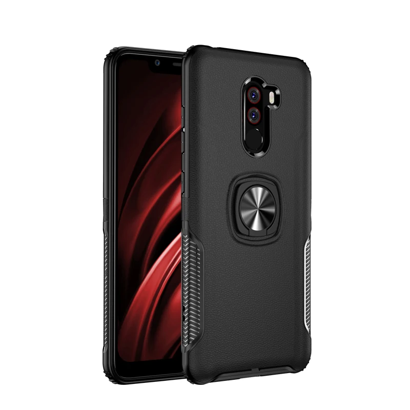Чехол Toraise для Xiaomi Pocophone F1 Роскошный металлический чехол с подставкой автомобиля