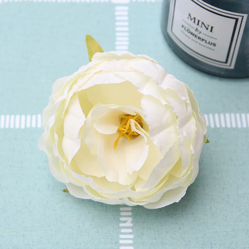 3pcs 9cm artificial flower peony high quality fake wedding car party Festive home decor Flower wall DIY silk flowers | Дом и сад