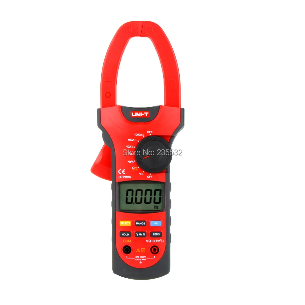 UNI T UT208A Professional Auto/Manual Range Digital Clamp Multimeters w/ Capacitance Temperature Test|clamp union|clamp pinclamp umbilical |