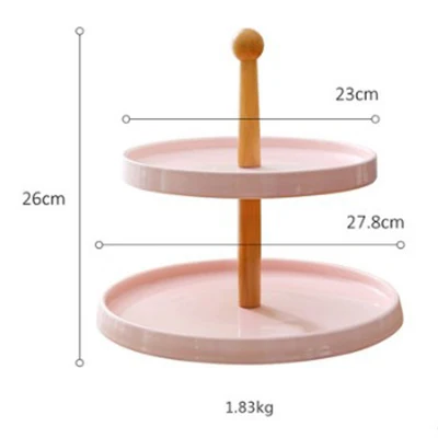 23x27.8x26cm-pink Европейский торт полка блюдо для фруктов и конфет лоток десертная тарелка для помолвки Ужин День Рождения вечерние для отеля магазин хлеба торт магазин - Цвет: 23x27.8x26cm-pink