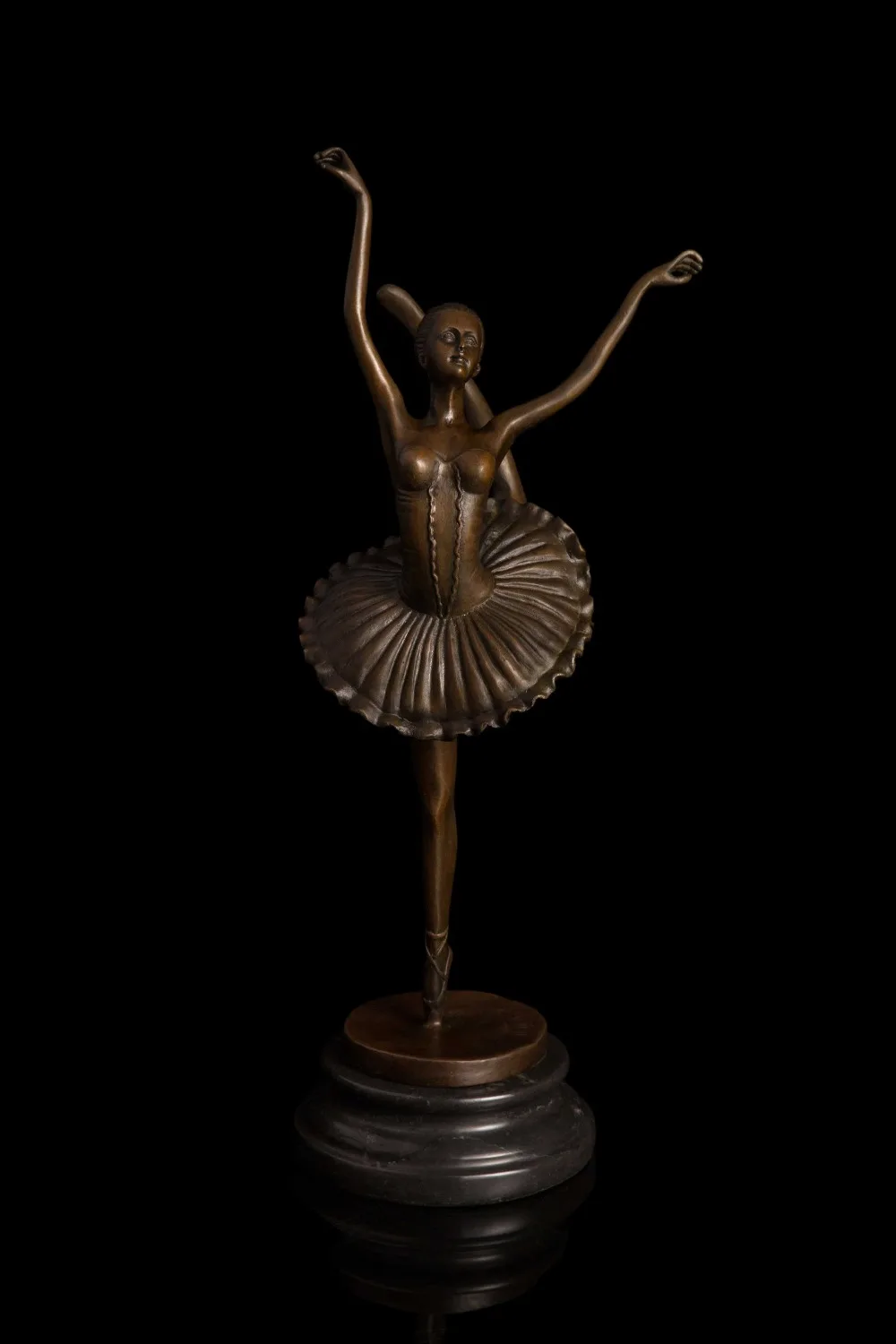Бронзовая танцевальная Статуэтка балерины декоративно-прикладное искусство