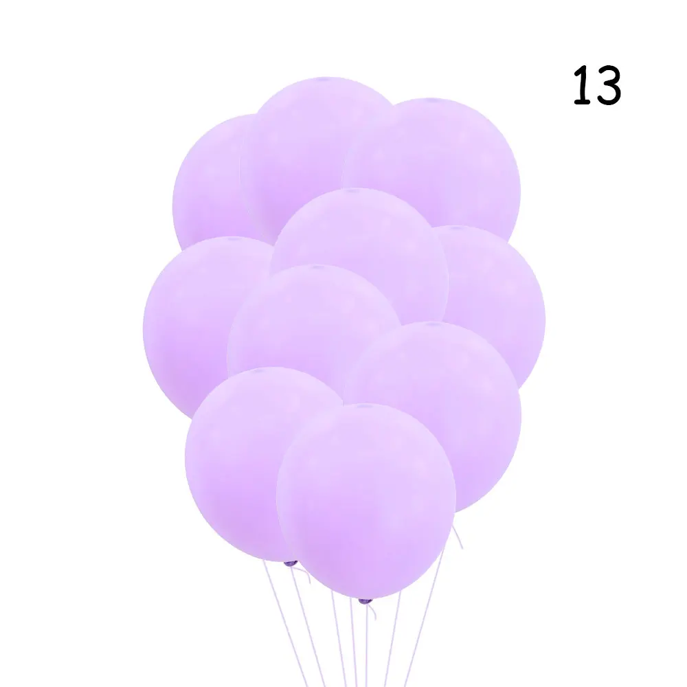 10pcs Macaron 13 1" с днем рождения буквенные шары с 10" День Рождения украшения Детские украшения для детского праздника Макарон воздушный шар - Цвет: 10pcs Macaron 13
