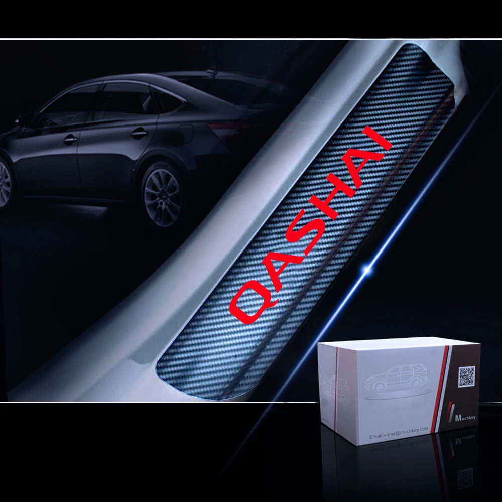 4 шт. 4d наклейки на пороги автомобиля NISSAN QASHAI|Буксиры и подвесные подножки| |