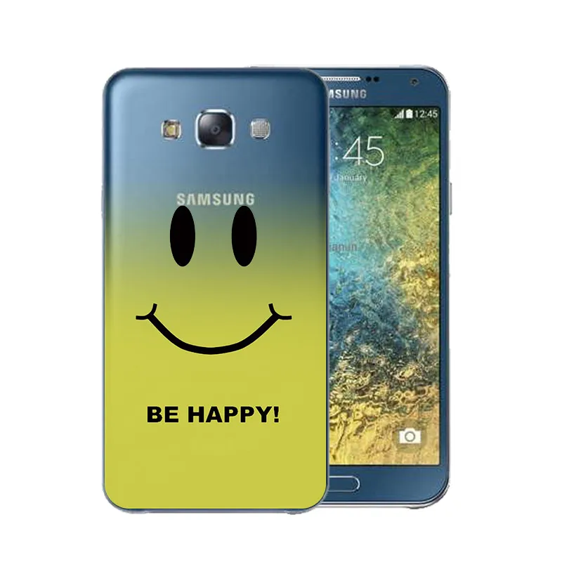 TPU Clear Gradient Phone Case For Samsung Galaxy A3 A5 2016 2015 2017 prime J1 J2 J3 J5 J7 with flower heart smile Free shipping |