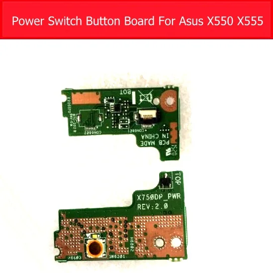 Подлинная плата включения/выключения питания для Asus X550 K550D K555Z X550ZE X750DA VM590Z X550DP X555Z