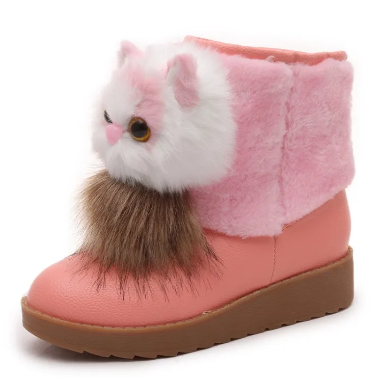 2017 новый зимний снег сапоги женские низкие ботинки снега теплый помощь волосы