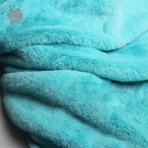 Blue per pic Высококачественная 1 см плюшевая ткань из искусственного меха для зимнего пальто ткань из искусственного кроличьего меха ткань для DIY 160*50 см 1 штука SP3931 - Цвет: Blue per pic