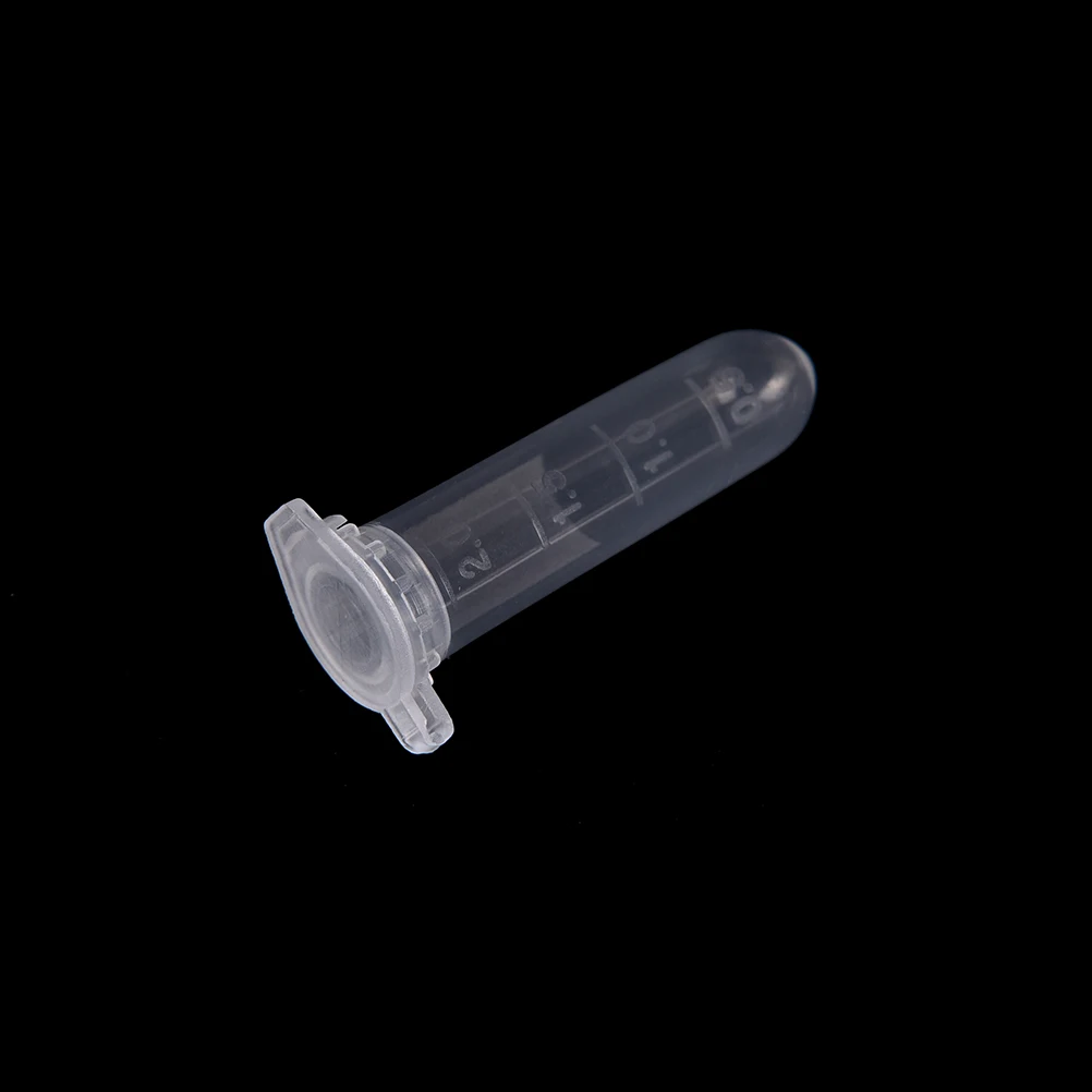 

200pcs 2ml Lab Clear Micro Plastic Test Tube for Laboratory Sample Specimen Lab Supplies Centrifuge Vial Snap Cap Container