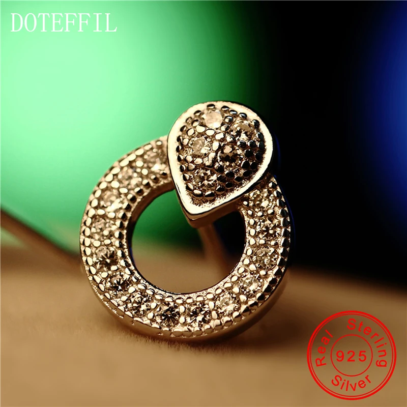 Женские серьги гвоздики из серебра 2020 пробы с фианитом|studs for women|crystal studfashion stud
