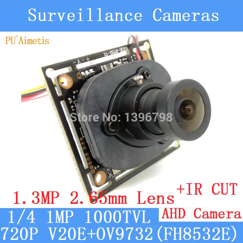 Модуль камеры PU'Aimetis 1000TVL AHD 720P 2 65 МП CCTV PCB Материнская плата V20E + OV9732 мм