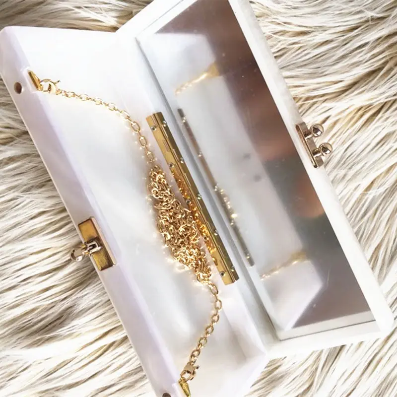 Индивидуальные Акриловые сумки ручной работы YENS с именем уникальный клатч