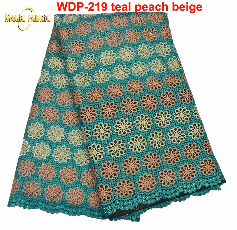 

African Lace Fabric With Stones And Beads African Cord Lace Fabrics Hot Sale Newest Guipure Lace Fabric For Celebration WDP-219