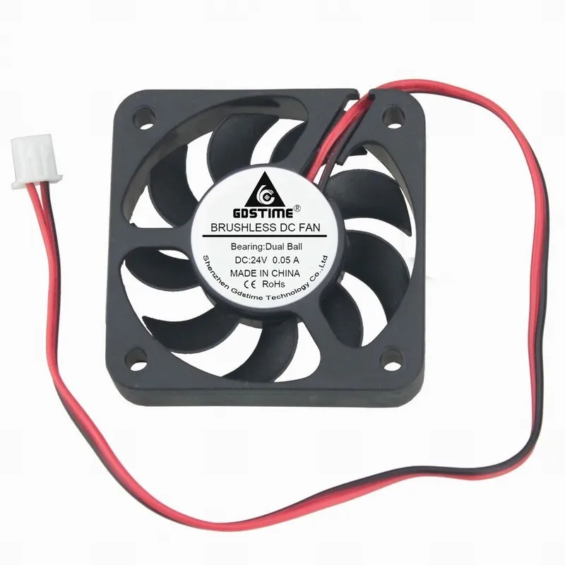 2 шт. Gdstime DC 24V 2Pin 5010 шариковый подшипник 50 мм x 10 5 см бесщеточный чехол для