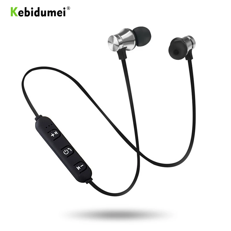 Магнитные спортивные наушники Kebidumei Водонепроницаемая Bluetooth 4 2 гарнитура со