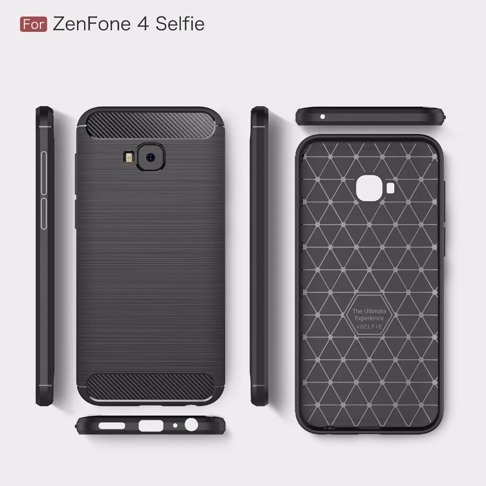 Матовый Мягкий силиконовый чехол из ТПУ для Asus Zenfone 4 Selfie Pro кожаный с зернистой