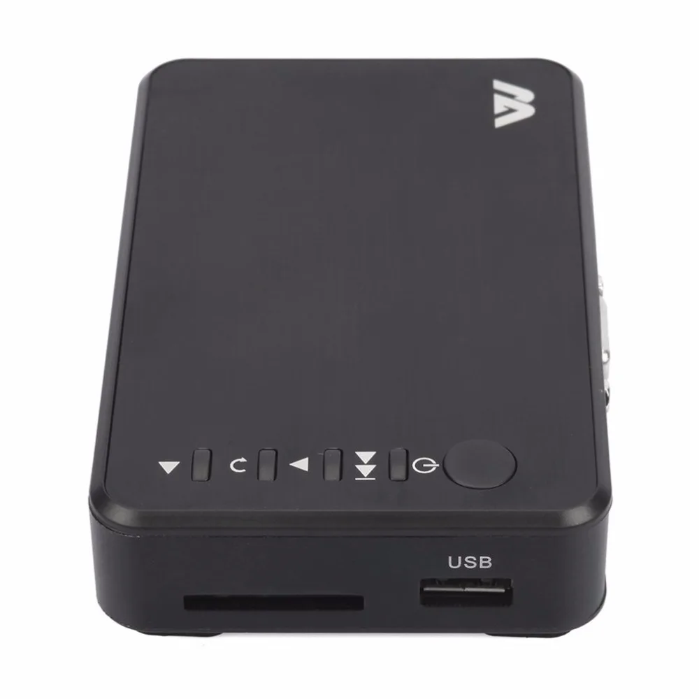 Мини Портативный Full HD 1920x1080 HDMI VGA AV USB жесткий диск U диск мультимедиа плеер H7 для домашнего автомобиля