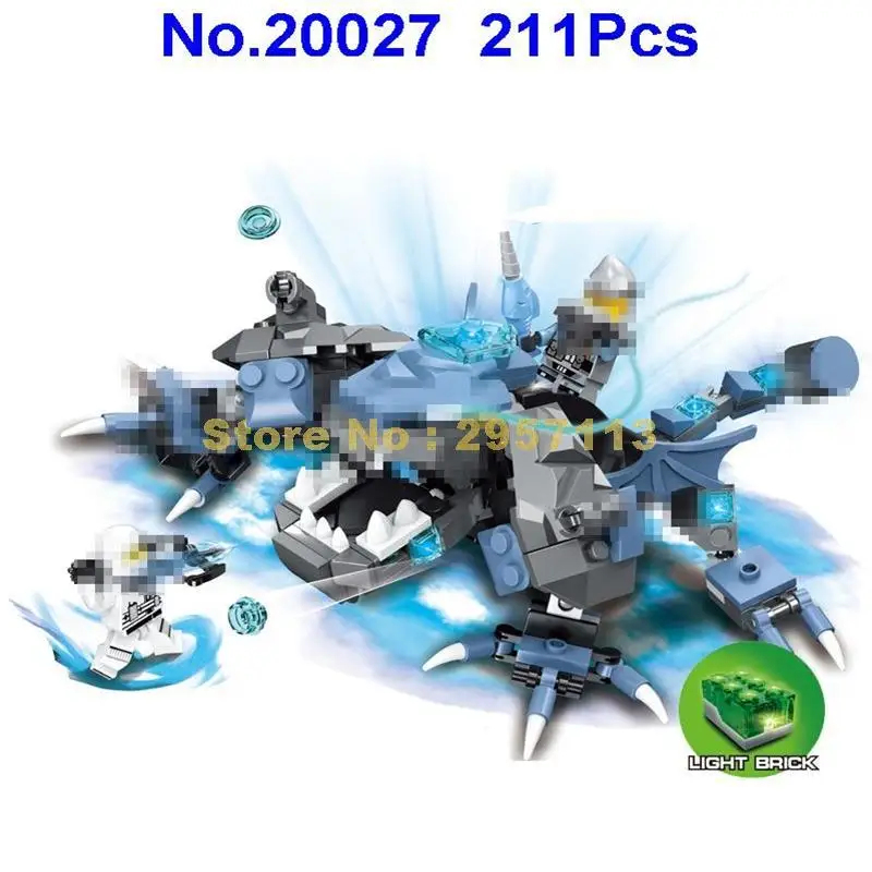 20027 211 шт. ниндзя огромный Rana Guentheri Монстр строительный блок со светом Кирпич