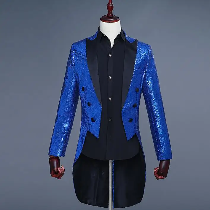 Мужской костюм смокинг host дизайнерский для хора сценической вечеринки модный