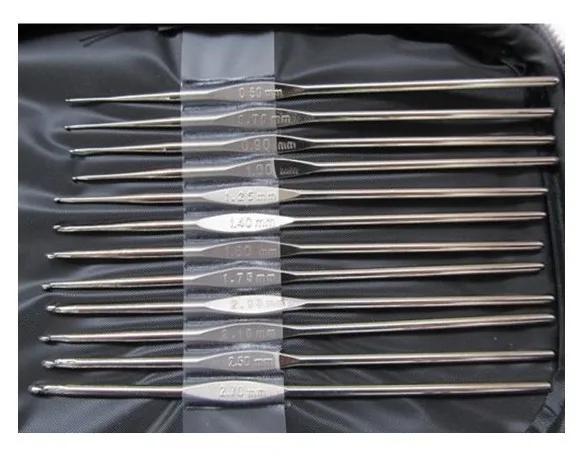 22 шт./компл. Вязание инструмент свитер игла металлический крюк из нержавеющей