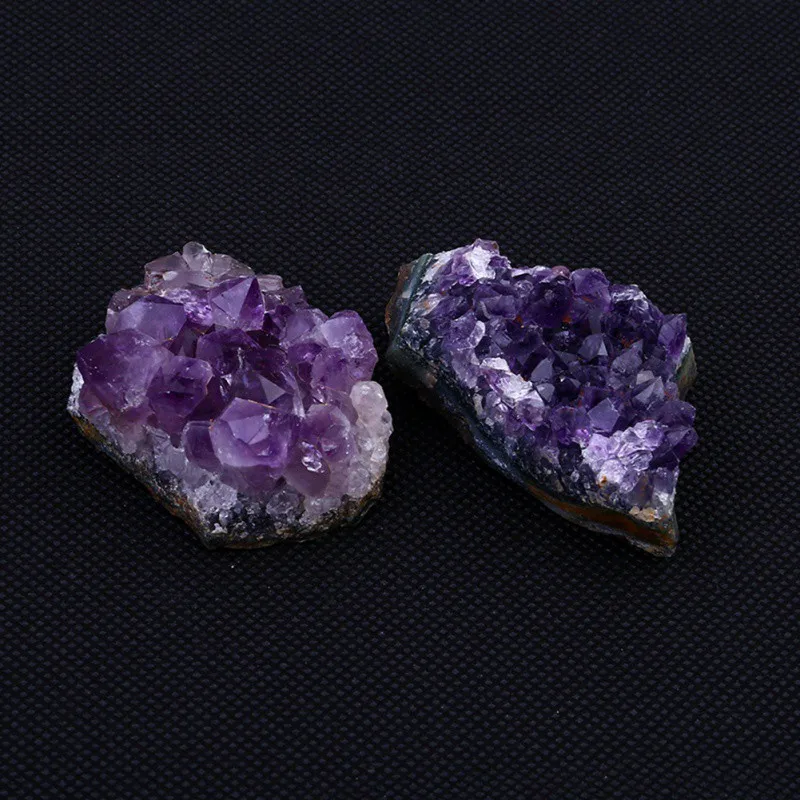 1 шт. натуральный аметистовый кластер оригинальный камень домашний кристалл