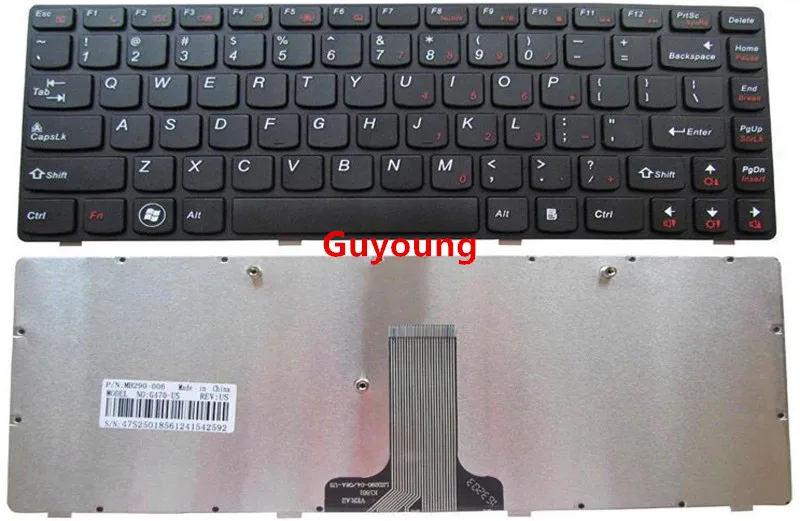 Клавиатура для ноутбука LENOVO G470 V470 B470 B490 G475 B475E V480C B480 M490 B475 V480 M495 Black|Клавиатуры| |