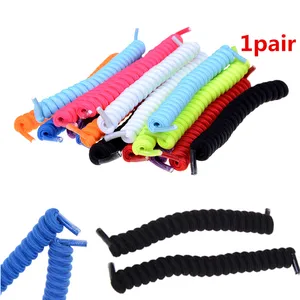 Шнурки для обуви, фигурные, эластичные, без завязывания, для детей и взрослых, 1 пара