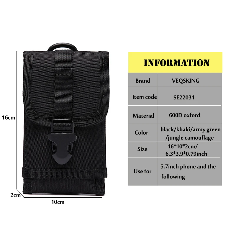 Открытый Molle тактическая сумка на ремне для Пеший Туризм Кемпинг Сумка несессер с